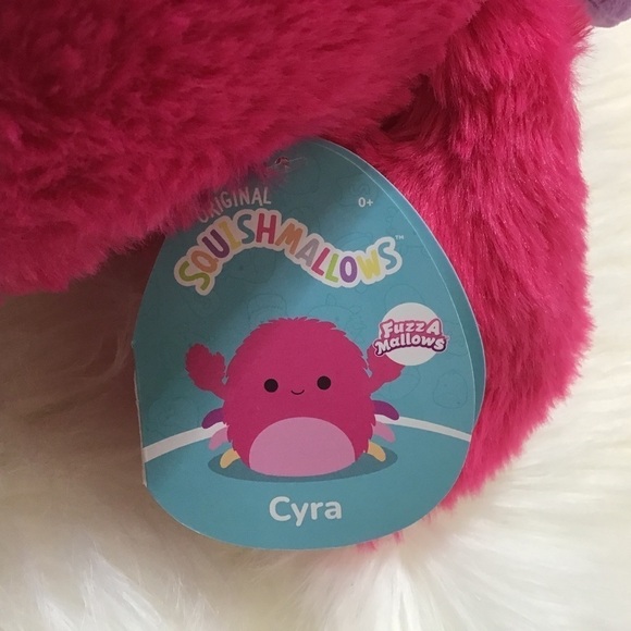 New Squishmallows Cyra Crab 12” Fuzzamallow Walmart Exclusive PinkMul… - Picture 4 of 8